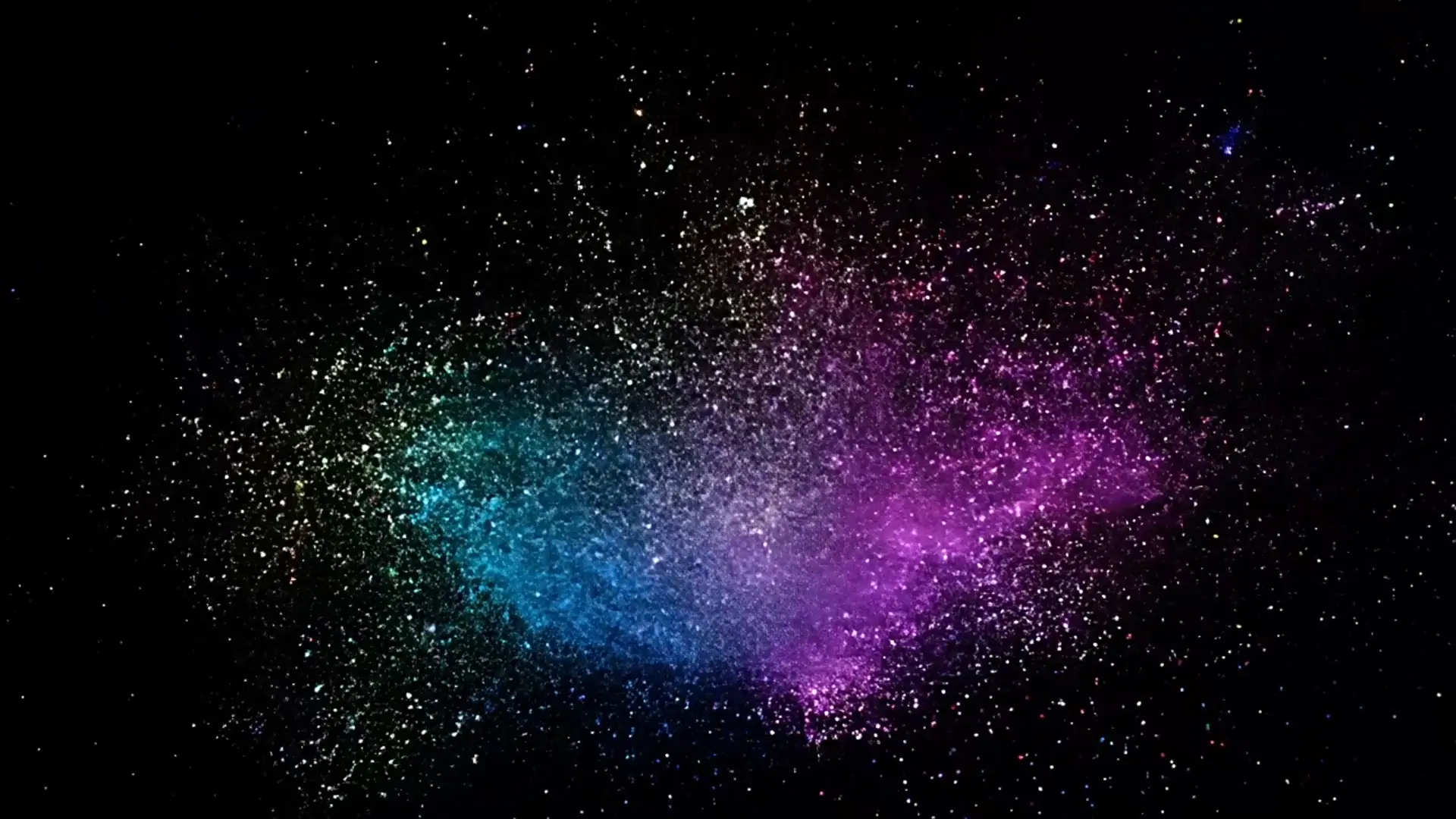 Abstract Colorful Particle Transition for Logo Animation